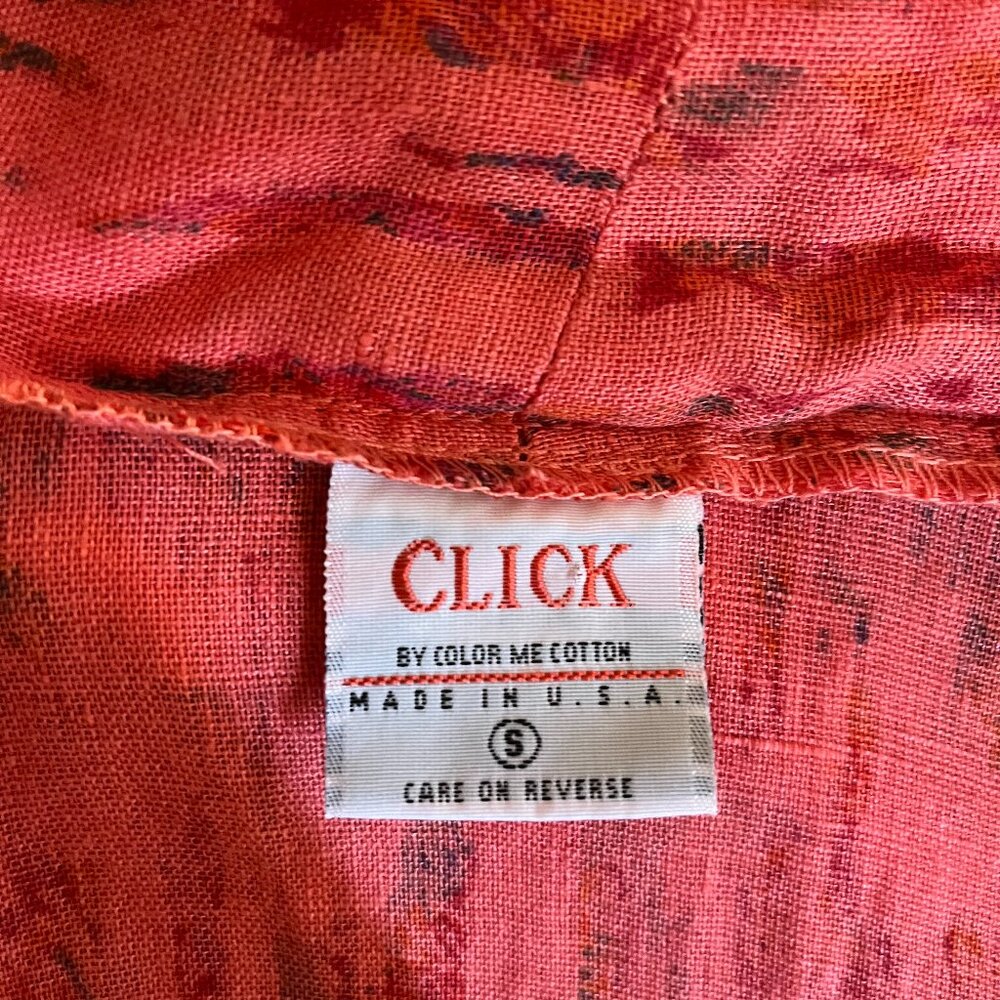 Click By Color Me Cotton Size S Open-Front Woven … - image 2